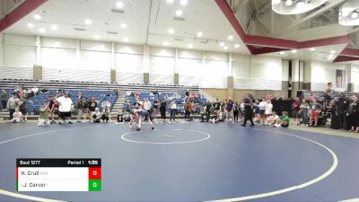 109 lbs Quarterfinal - Jeremy Carver, Delta vs Heather Crull, Northeastern