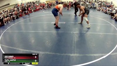 275 lbs Quarterfinals (8 Team) - Tupu Aaitui, Utah vs Jax Haws, Team Arizona