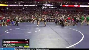 2 lbs Quarterfinal - Sir Brandon Watts, Bishop Heelan vs Brent Yonkovic, West Delaware