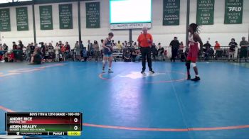 100-110 lbs Cons. Round 1 - Aiden Healey, Dundee Crown High School vs Andre Rice, Proviso TWP