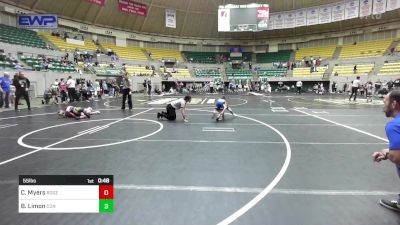 55 lbs Consi Of 4 - Colby Myers, Rogers Iron Wrestling Club vs Brody Limon, Conway Wrestling Club