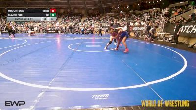 135 lbs Consi Of 8 #1 - MIA ORTEGA, NM Beast vs Blaike Ivie, Salina Wrestling Club