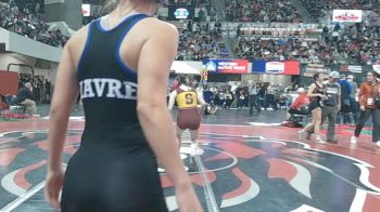 G - 120 lbs Champ. Round 1 - Ellie Munson, Shelby (Girls) vs McKenna Caplette, Havre (Girls)