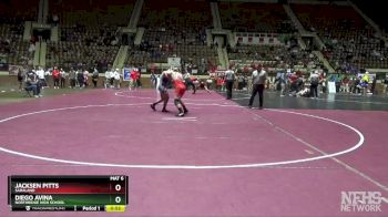 6A 190 lbs Cons. Round 2 - Jacksen Pitts, Saraland vs Diego Avina, Northridge High School