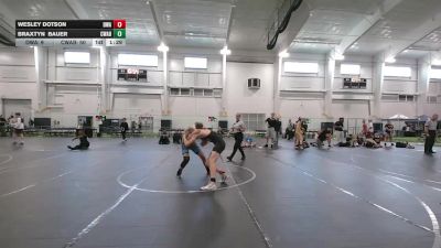 130 lbs Finals (2 Team) - Braxtyn Bauer, Contenders WA Blue vs Wesley Dotson, Donahue WA