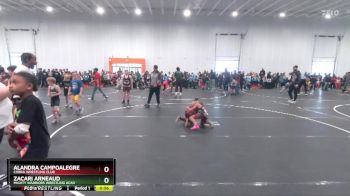 70 lbs Quarterfinal - Zacari Arneaud, Mighty Warriors Wrestling Acad vs Alandra Campoalegre, Cobra Wrestling Club