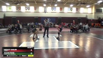 120 lbs Round 2 - Wesley Sadler, Lisbon vs Mason Rohe, Tinley Park (Andrew)