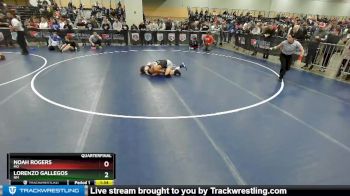 138 lbs Quarterfinal - Noah Rogers, MO vs Lorenzo Gallegos, NM