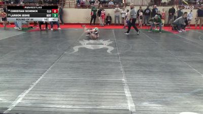 80_B lbs Round Of 64 - Christian Schenck, Clearfield vs Larson Jeske, North Star