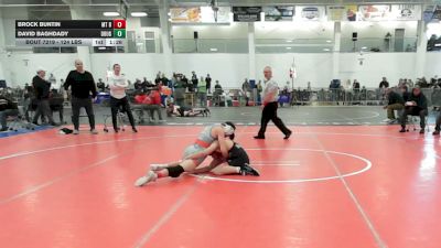 124 lbs Round Of 16 - Brock Buntin, Mt Blue vs David Baghdady, Doughboys WC