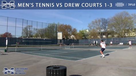 Replay: Court 1-3 - 2024 Drew vs Moravian - Men's Tennis | Apr 16 @ 4 PM