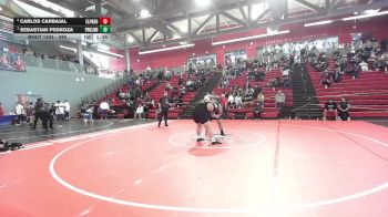 285 lbs 1st Place Match - Sebastian Pedroza, El Paso Parkland vs Carlos Carbajal, El Paso