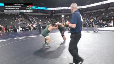 285 lbs Round Of 32 - Soloman Zumbardo, Junipero Serra (CC) vs Wyatt Ferguson, Dela Salle (NC)