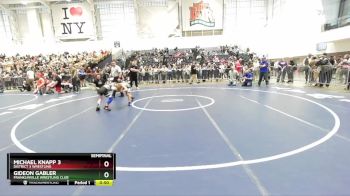 70 lbs Semifinal - Michael Knapp 3, District 3 Wrestling vs Gideon Gabler, Franklinville Wrestling Club