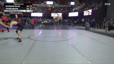 220 lbs 1st Place Match - Tucker Nelson, Minot High School vs McGregor Miller, Cougar Club Wrestling