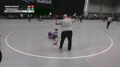 71 lbs Quarters - Maddux Sickles, Iowa vs Brooks Bialo, Bad Karma Wrestling Club