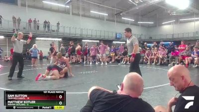 152 lbs Placement Matches (16 Team) - Sam Sutton, Team Rich Habits vs Matthew Kotler, Indiana Outlaws