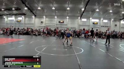 132 lbs Round 1 (4 Team) - Zac Scott, WV Wild vs Jadon Shanholtz, 84 Athletes