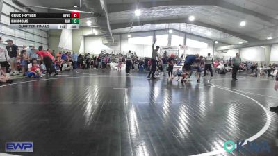 49 lbs Quarterfinal - Cruz Hoyler, Hilldale Youth Wrestling Club vs Eli Dicus, Raw Wrestling Club