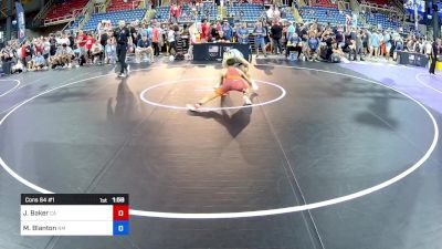 113 lbs Cons 64 #1 - Jack Baker, CA vs Miles Blanton, NM