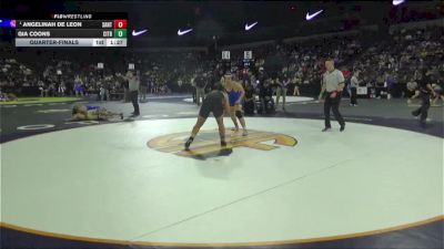 155 lbs Quarterfinal - Angelinah De Leon, Santa Clara (CC) vs Gia Coons, Citrus Valley (SS)