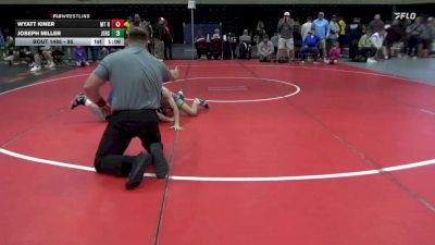 95 lbs Semifinal - Wyatt Kiner, Mt Holly Springs vs Joseph Miller, Jersey Shore