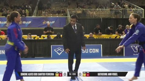Katherine Ann Vogel vs Simone Alves Dos Santos Ferreira 2026 Pan Jiu Jitsu IBJJF Championship