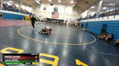 155-165 lbs Round 2 - Vincent Salinas, Worland Middle School vs Logan Moore, Worland Middle School