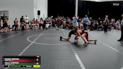 105 lbs Placement (4 Team) - Mack Karmon, Ohio Gold vs Mason Brown, Rebellion