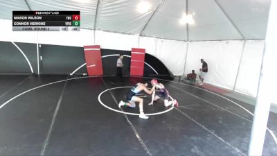 138 lbs Cons. Round 2 - Mason Wilson, Threshold Wrestling Club vs Connor Herkins, Villa Park High School