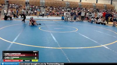 125 lbs Cons. Round 2 - Chris Carpenter, Iowa Central Community College vs Chris Cushman, UW-Eau Claire