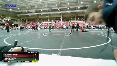 82 lbs Cons. Round 4 - Hudson Harp, Brawlers vs Aiden Vaden, Iron Grapplers