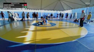 132 lbs Semifinal - Joseph Moreno, Poway vs Maxim Sim, Birmingham Charter