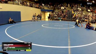 122-130 lbs Quarterfinal - Kris Weimer, California vs Tyson Weyers, Fulton