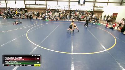 66 lbs Round 1 - Maxwell Elliott, Payson Lions Wrestling Club vs Xaivyn Silva, Cougars Wrestling Club