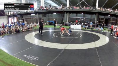 95 lbs Kendra Ege, Illinois vs Olivia Maya Felix, California