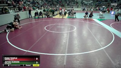 215 lbs Cons. Round 2 - Axton Hudson, Boonville vs Evan Temple, Heritage Hills