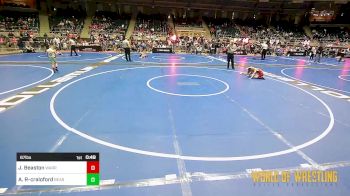 67 lbs Quarterfinal - Jace Beaston, Warrior Ridge vs Apollo Rojas-craloford, Bear Cave