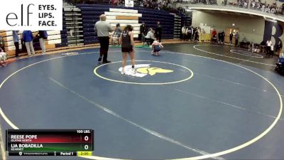100 lbs. Champ. Round 1 - Lia Bobadilla, Kearney vs Reese Pope, Olathe North