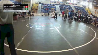 106 lbs Round 2 (8 Team) - Liam Mangan, Wellington Black vs Chase Anderson, Westside Wrestling