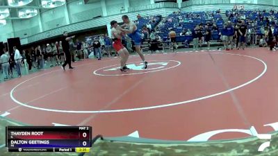 160 lbs Cons. Round 3 - Thayden Root, IL vs Dalton Geetings, MI