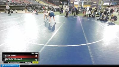 220 lbs Cons. Round 2 - Solly Jonas, ND vs Brayden Williams, IA