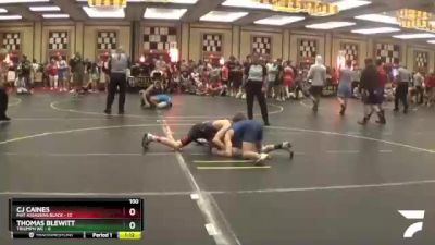 100 lbs Round 3 (6 Team) - Cj Caines, Mat Assassins Black vs Thomas Blewitt, Triumph WC