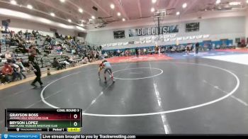 75 lbs Cons. Round 3 - Bryson Lopez, High Plains Thunder Wrestling Club vs Grayson Boss, Jackson Hole Wrestling Club