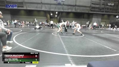 115 lbs Quarterfinal - Pierson Braithwait, Coweta Youth Wrestling vs Kolten Demel, Derby Wrestling Club