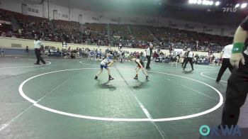 49 lbs Consi Of 16 #2 - Beau Barnett, Cushing Tigers vs Sawyer Bagwill, Berryhill Wrestling Club