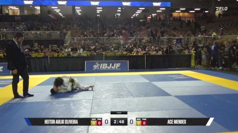 Ace Mendes vs Heitor Aulik Oliveira 2025 Pan Kids Jiu-Jitsu IBJJF Championship