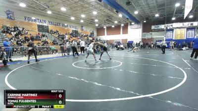 157 lbs Cons. Round 4 - Carmine Martinez, Brawley Union vs Tomas Fulgentes, Royal