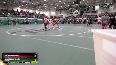 215 lbs Round 1 - Julian Burgett, Fishers vs Sebastian Klueh, Kokomo