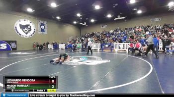 132 lbs Quarterfinal - Mason Manabat, Highland vs Leonardo Mendoza, Santa Maria